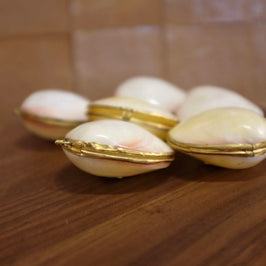 Mini Clam Trinket - Pill Box - Coin Purse