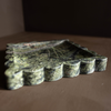 Emerald Scalloped Marble Tray