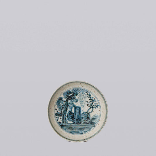 Small Blue and White Porcelain Three Friends Dish