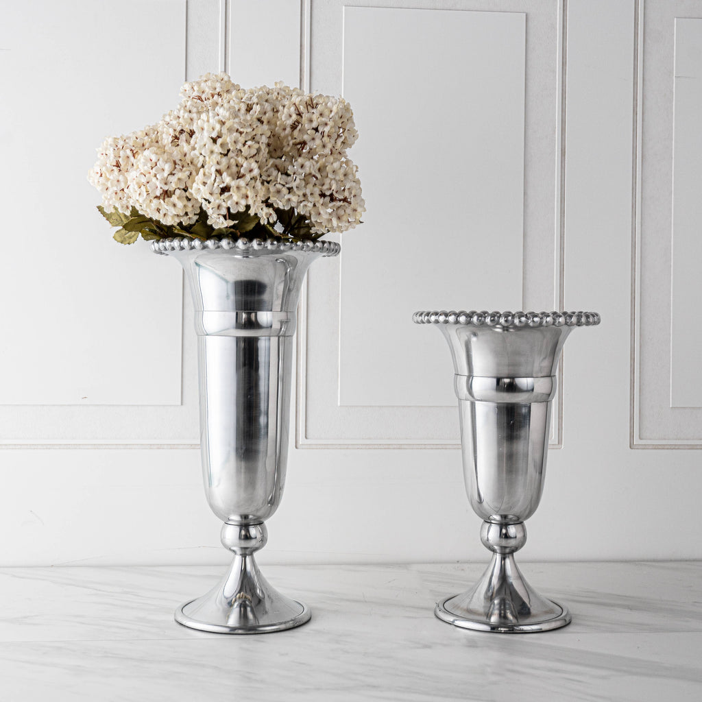 Beaded Trumpet Vase