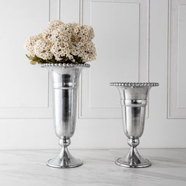 Beaded Trumpet Vase
