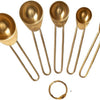 Gold Colored Stainless Steel Measuring Spoons – 5 Pcs Set