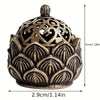 Hollow Lotus Shaped Incense Burner, Incense Holder