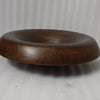 Sm Round Turned Serving Bowl Dark Walnut Dia 9.84"