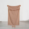 Turkish Hand/Dish Towels Peshtemal - Striped Red