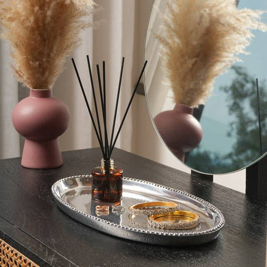 Oval Beaded Tray - Large
