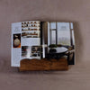 Mango Wood Scalloped Cookbook Stand