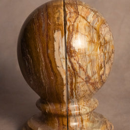 Bespoke Globe Bookend - Onyx
