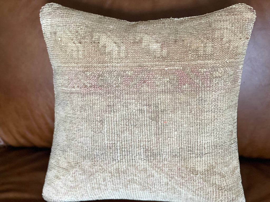 Pastel Vintage Persian Rug Pillow | Asli 16’