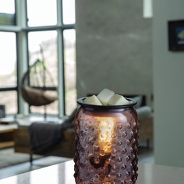 Vintage Bulb Illumination Fragrance Warmer-Smokey Hobnail