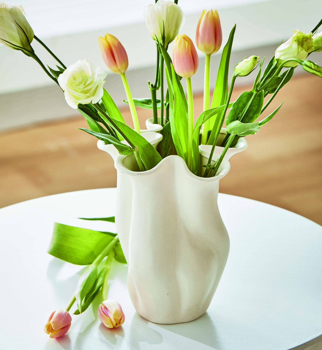 Organic Swirl Edge Vase