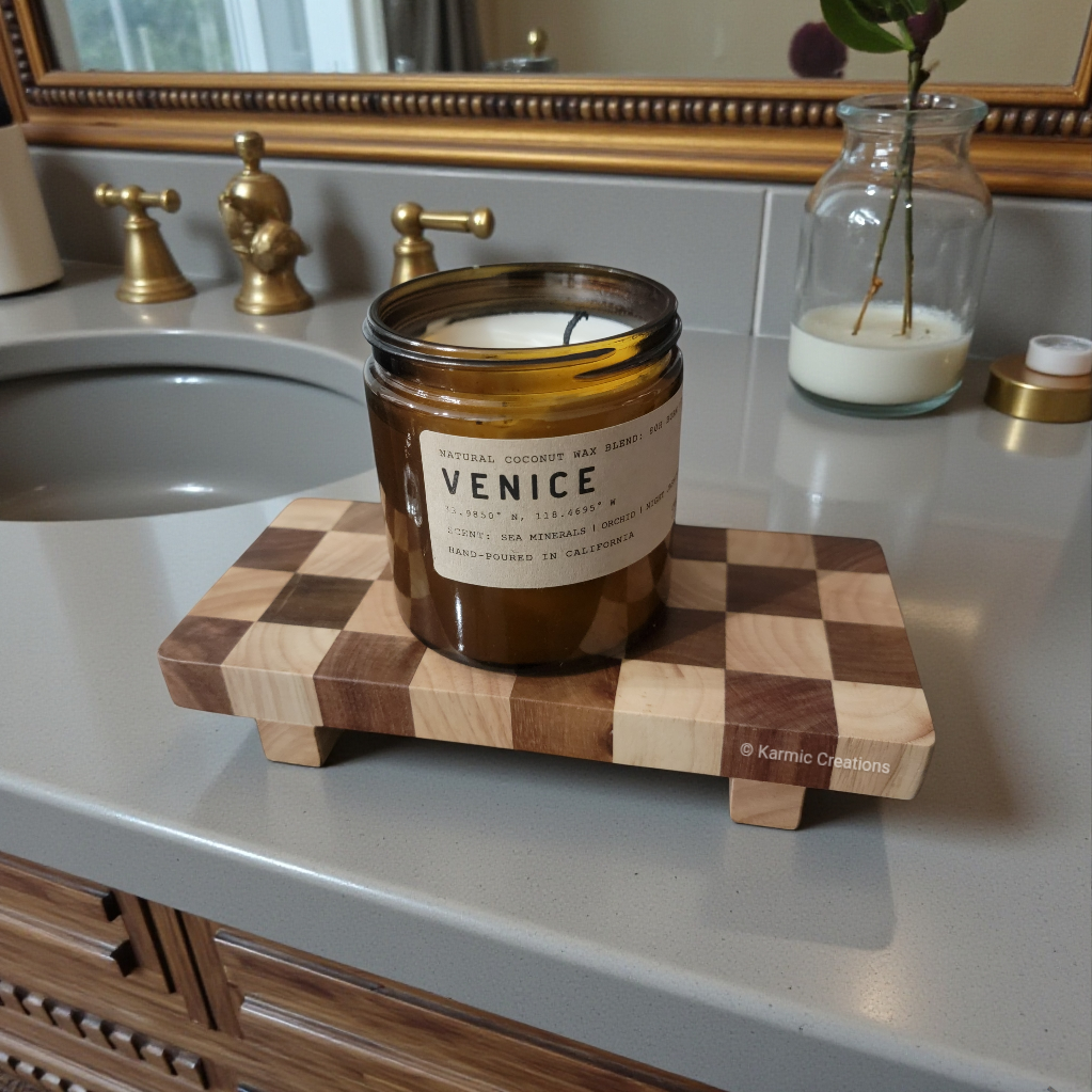 Wooden Trivet. Table Organizer, Riser.