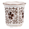 Plumeria Brown and White Ceramic Scented Candle