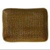 Juta Rectangular Platter 7.08 x 5.51" Amber