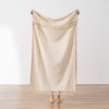 Turkish Hand/Dish Towels Peshtemal - Striped Tan