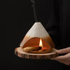 Mount Fuji Ceramic Incense Fireplace