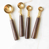 SS Walnut Baking Measuring Spoon Set