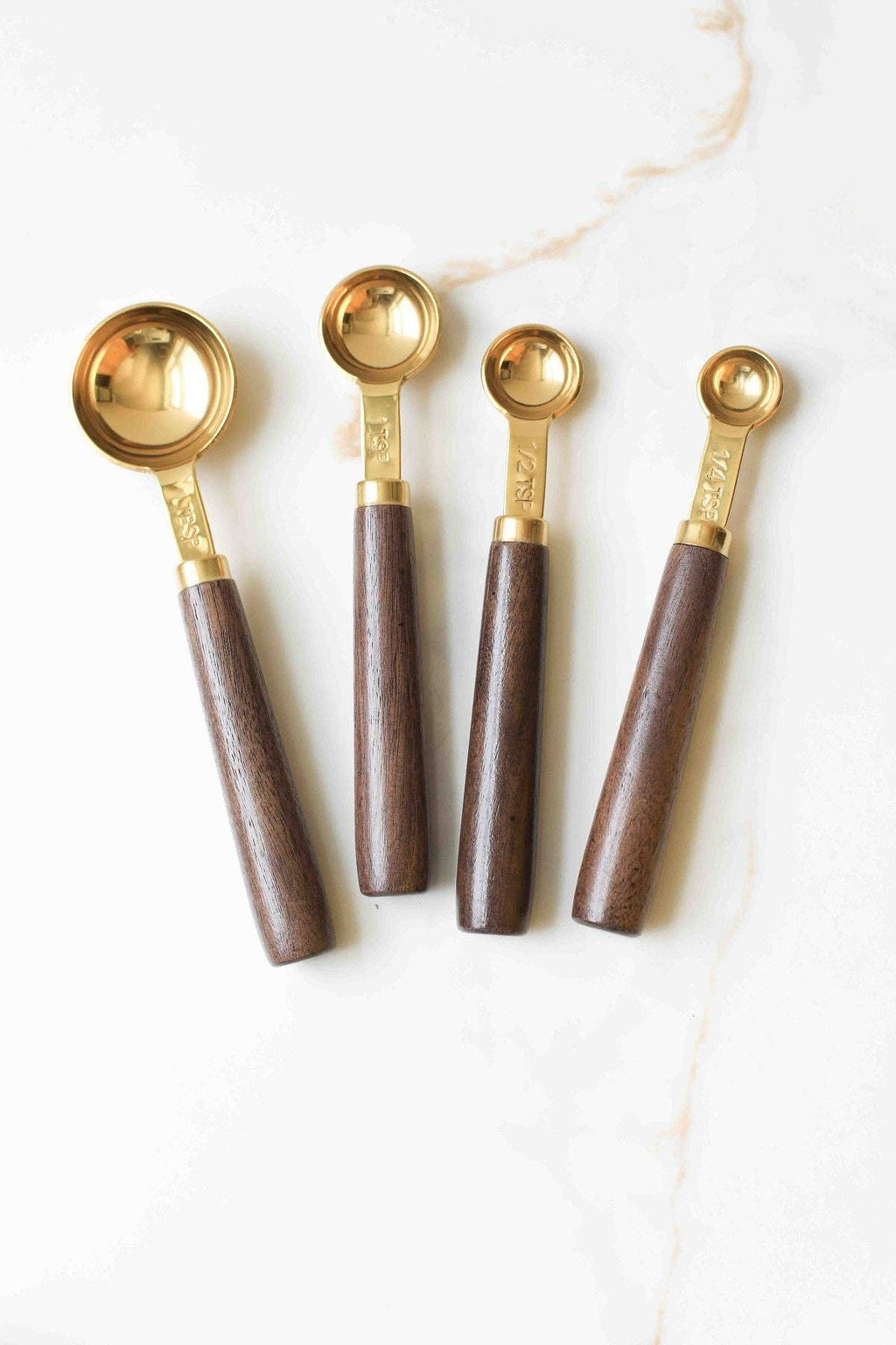 SS Walnut Baking Measuring Spoon Set