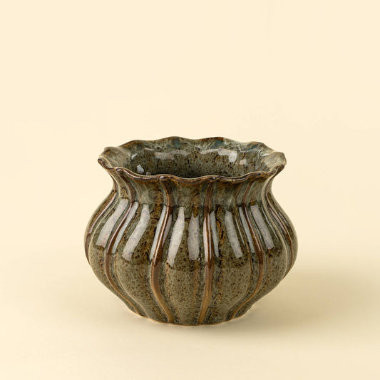 Small Florentine Stoneware Vase