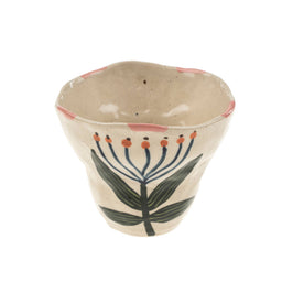 Flora Pottery Cup - Lotus