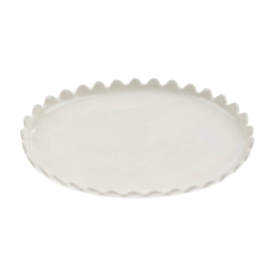 Scalloped Oval Plate - Large