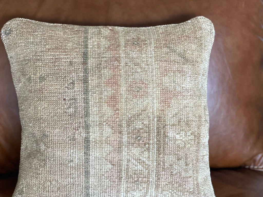 Pastel Vintage Persian Rug Pillow | Asli 16’