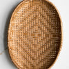 Smoked Bamboo Woven Basket Tray