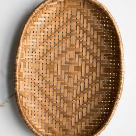 Smoked Bamboo Woven Tray