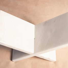 Bespoke Coffee Table Bookstand -  Ziarat White