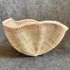 Dramatic Rippled Palm Leaf Dancing Basket