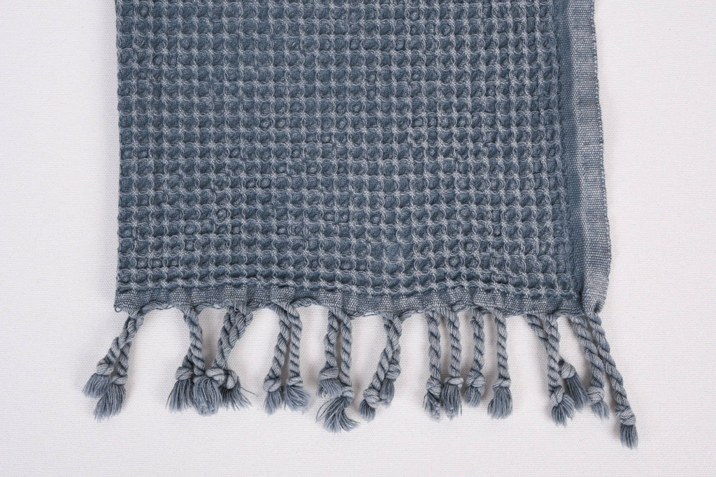 Organic Turkish Cotton Waffle Weave Hand Towel 20"x40"