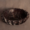 Spiked Edge Bowl -  Red Zebra - Marble