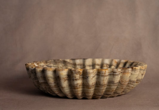 Round Fluted Bowl - Onyx