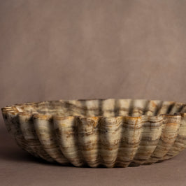 Bespoke Round Fluted Bowl - Onyx
