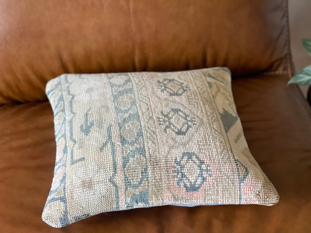 Zehra |  16' 
Vintage Turkish Rug Pillow