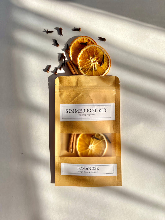 Pomander Simmer Pot Kit | Holiday Stovetop Potpourri