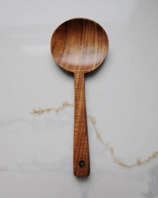 Teak Wood Long Handle Spoon