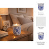 Jasmine Blue/White Ceramic Scented Candle