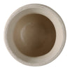 Planter - Ivory Pottery Round Textured On Ball Feet, 9 in.