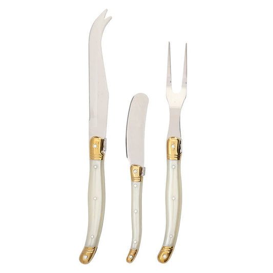Cheese Knife Set - Set of 3 - Pearl
