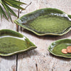 Organic Stoneware Leaf Dish