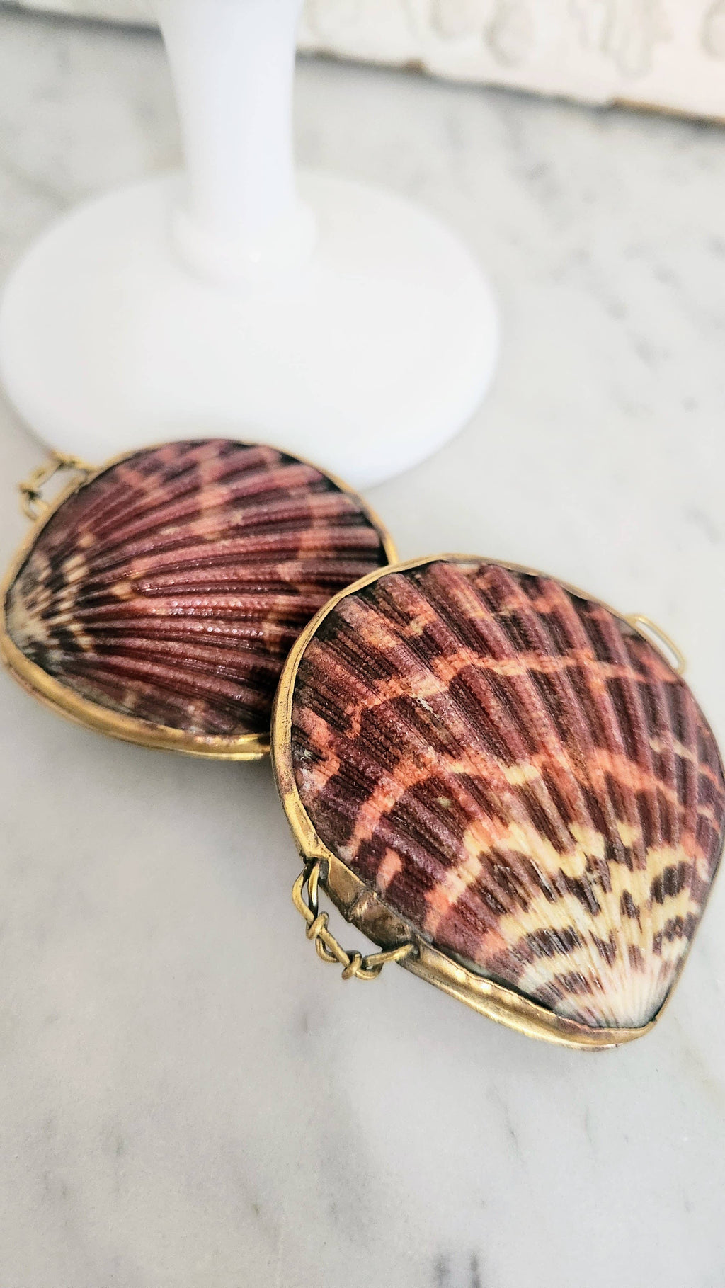 Pink Pectin Scallop Trinket Box