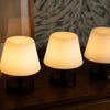 Teddy Dark Brown Wooden Rechargeable Table Lamp | Dimmable & Cordless with 80 Hours Battery Life