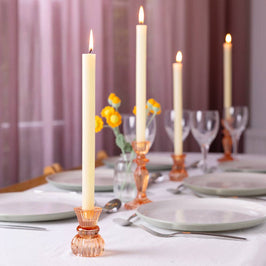 Cream Dinner Candle