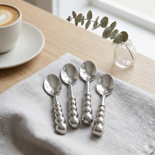 Silver Beaded Spoon