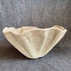 Dramatic Rippled Palm Leaf Dancing Basket