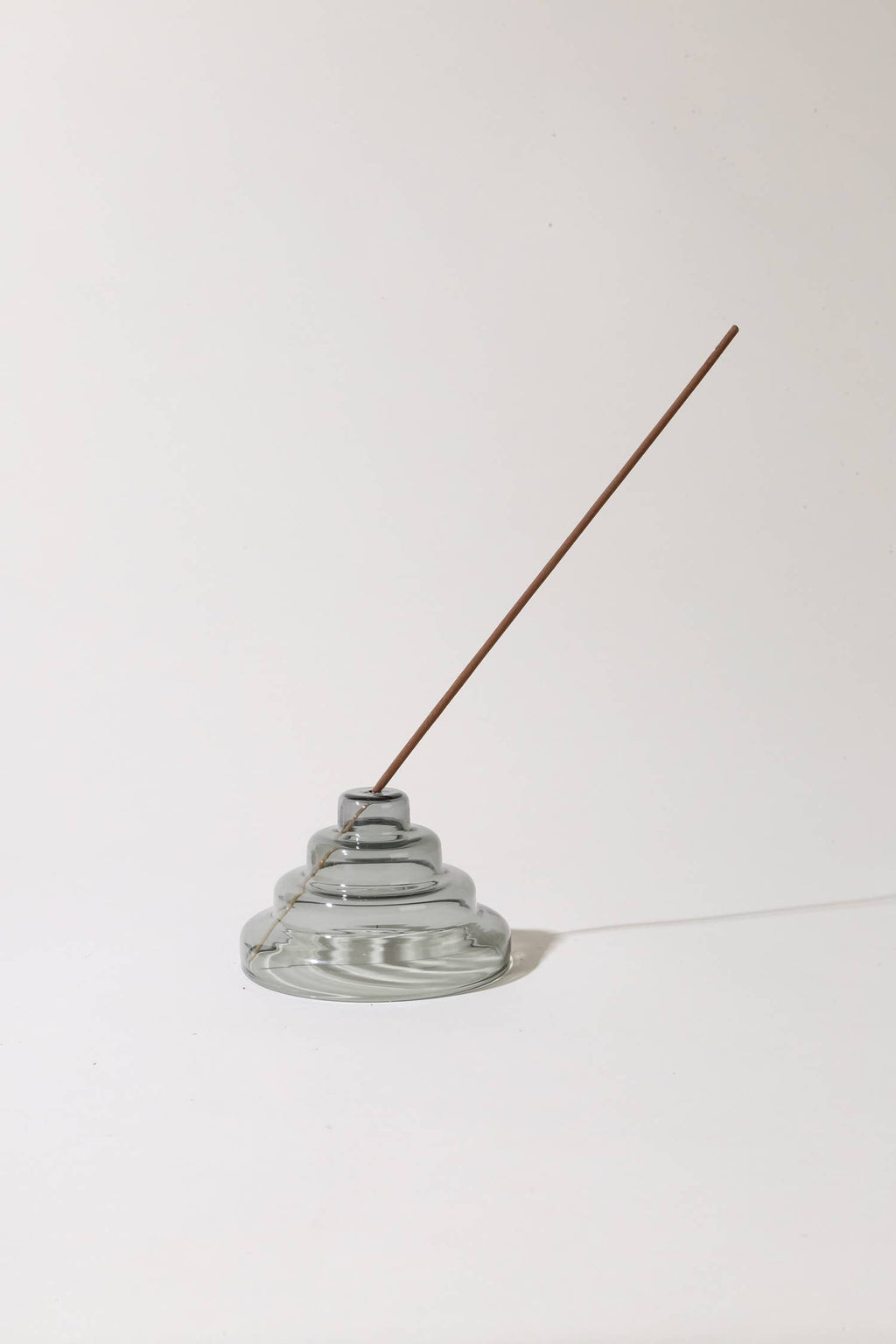 Glass Meso Incense Holder - Gray