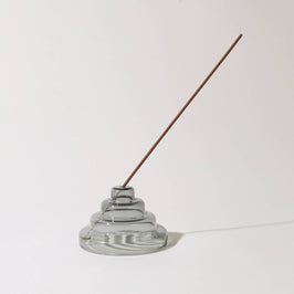 Glass Meso Incense Holder - Gray