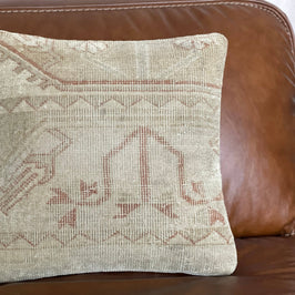 Vintage Turkish Rug Pillow - Miray