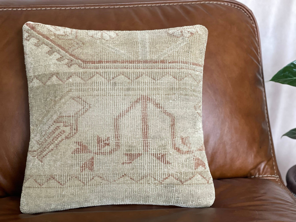 Vintage Turkish Rug Pillow |  Miray 16’
